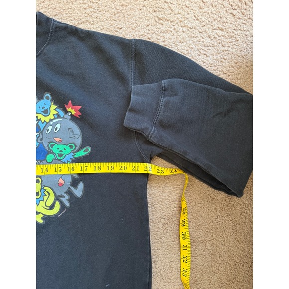 The Hundreds x Grateful Dead Sweatshirt Mens Medium Black Bears Bombs Crewneck - Picture 6 of 8